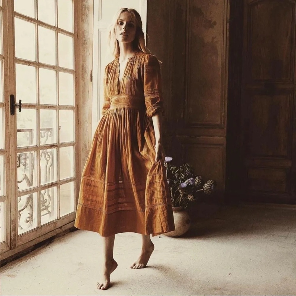 Doen Vicia Dress - Yellow Jasper
